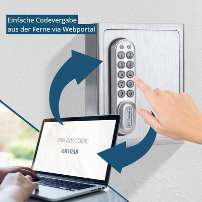 masunt Schlüsselsafe 1140 E Code | innovative Online-Codevergabe aus der Ferne | elektronischer Schl