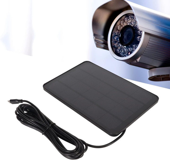 Solarpanel für Überwachungskamera, für DC 5V-Überwachungskamera, Wasserdichtes IP65-Kameraladegerät,