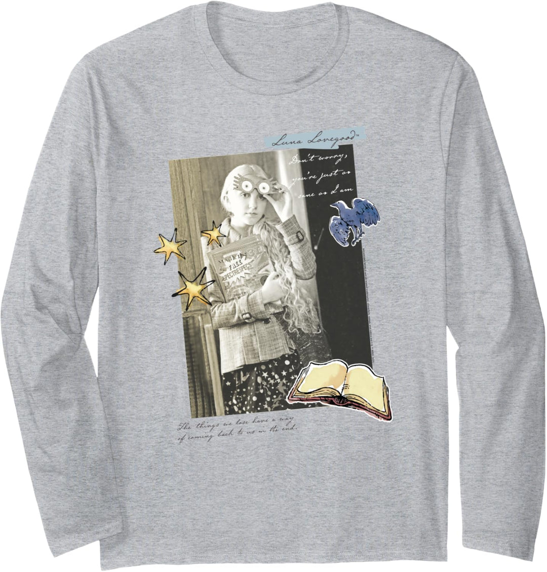 Harry Potter Luna Lovegood Movie Still and Quote Langarmshirt