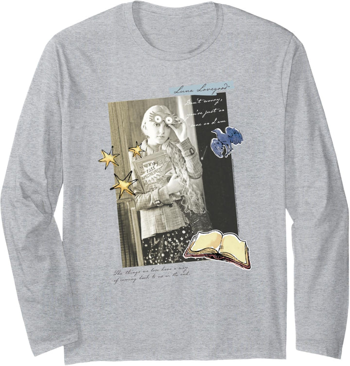 Harry Potter Luna Lovegood Movie Still and Quote Langarmshirt