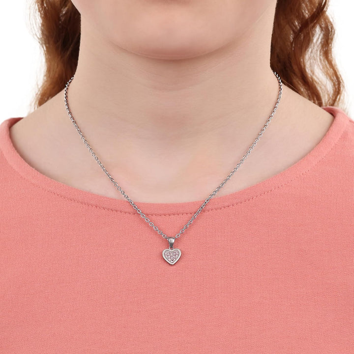 s.Oliver Kette mit Anhänger Edelstahl Mädchen Kinder Halsschmuck ROSA, ROSA