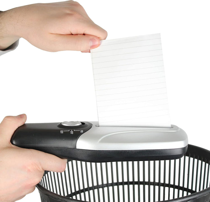 FISHTEC Elektrischer Aktenvernichter - Tragbar/Kompakt - Aktenvernichter Papiermühle - Schnellschnit