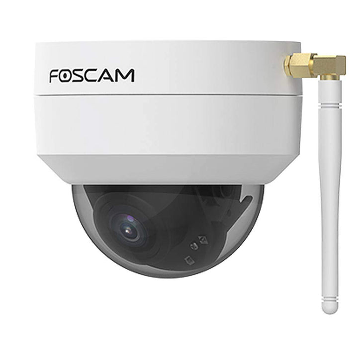 Foscam D4Z 4 MP Dual-Band WLAN PTZ Dome Überwachungskamera mit 4-Fach optischem Zoom, inkl. 64GB SD