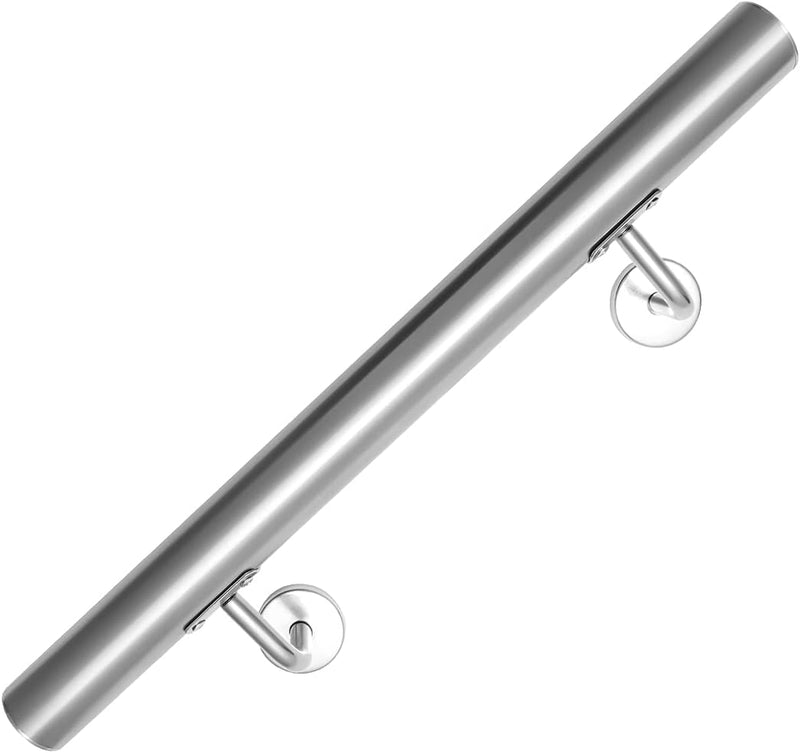 Vigevee Edelstahl Handlauf 50 cm, Treppengeländer Geländer Wandhandlauf Wand Treppe mit Wandhalterun