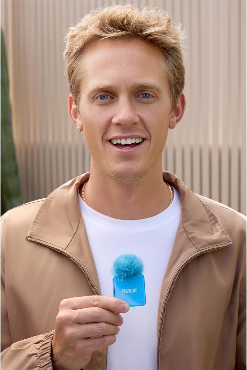 Rode Wireless GO Gen 3 Drahtloses 2-Kanal Mikrofon-Funksystem Blau mit Interview GO Handadapter und