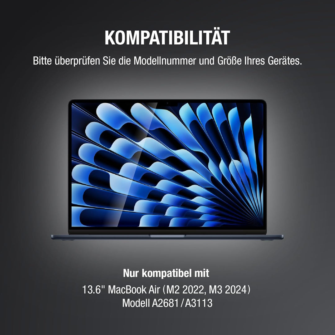Fluflyer Magnetischer Blickschutzfilter Kompatibel Mit MacBook Air 13,6 Zoll (2022-2024, M2 M3), Abn