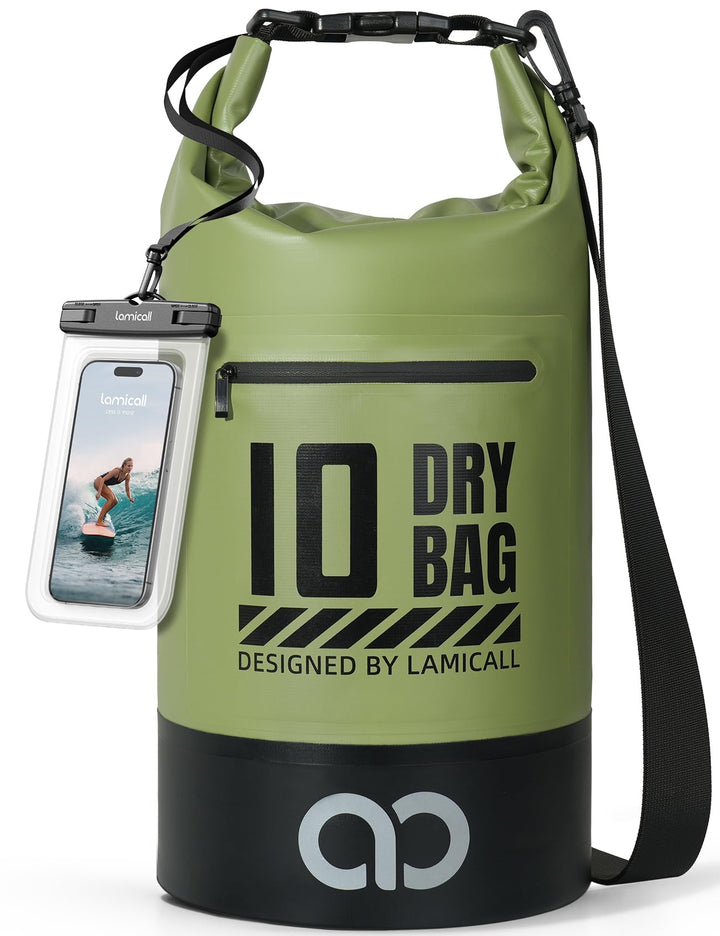 Lamicall Dry Bag, wasserdichte Tasche Beutel, Wasserfester Rucksack Drybag | [Robust &amp; Kratzfest] 5L