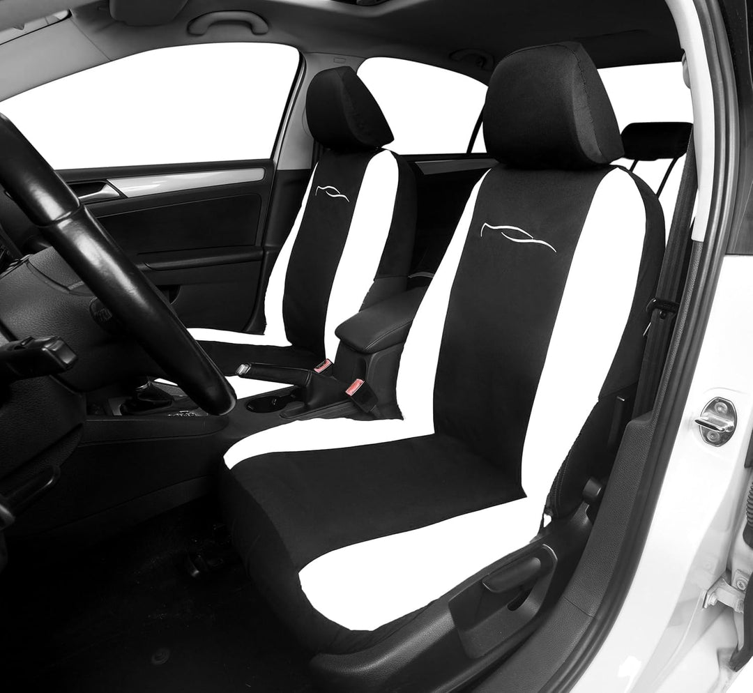 Universal Autositzbezüge Set, mit Rückenlehne mit 2 Reissverschlüssen, Airbag-kompatible Bezüge (sch