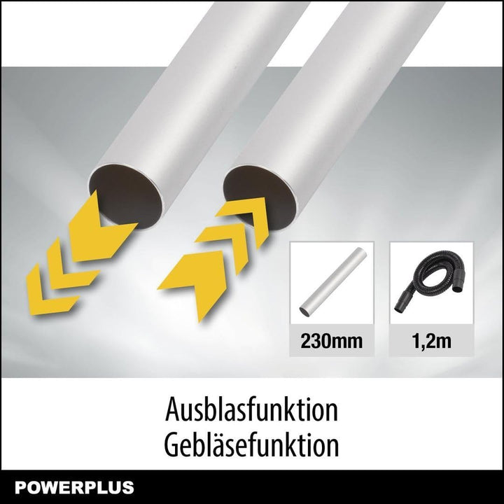 Powerplus Staubsauger POWX3013 Aschesauger für Kamin - 1600W - 20L Auffangbehälter - 2m Kabel - Inkl