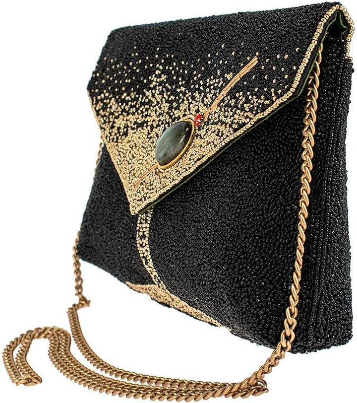 Mary Frances Damen Olive You Crossbody Clutch Handtasche, Mehrfarbig/Meereswellen (Ocean Tides)