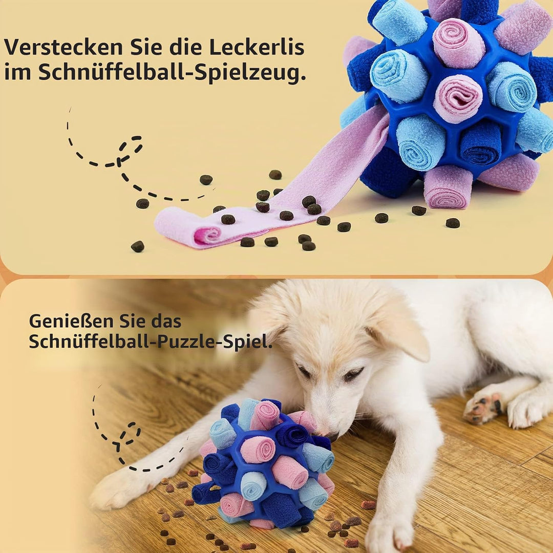 Schnüffelball für Hunde, Schnüffelteppich Schnüffelspielzeug Interaktive Hundespielzeug tragbarer Ha