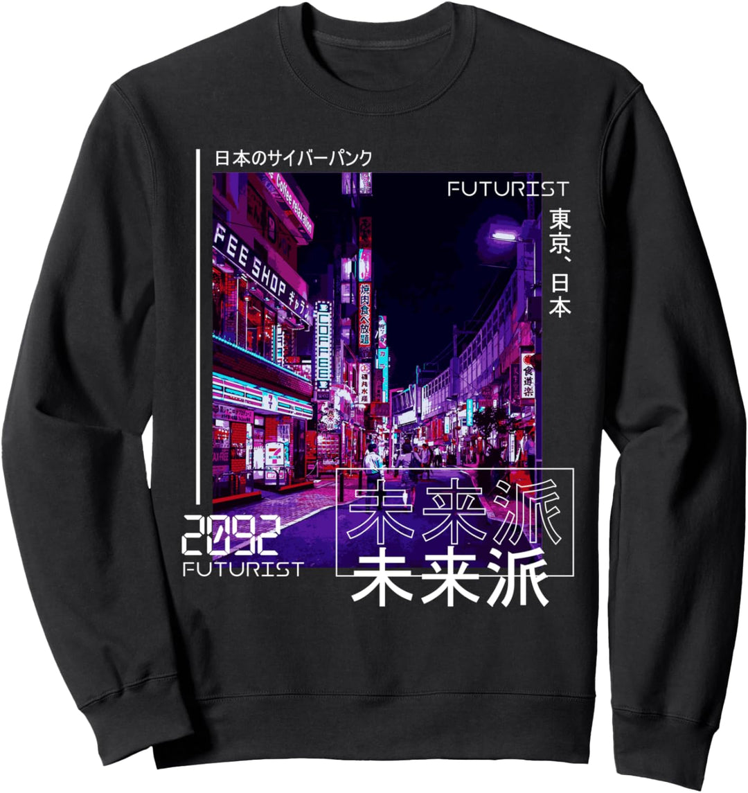 Japanische Cyberpunk Tokyo Streetwear Ästhetische Japan Street Sweatshirt