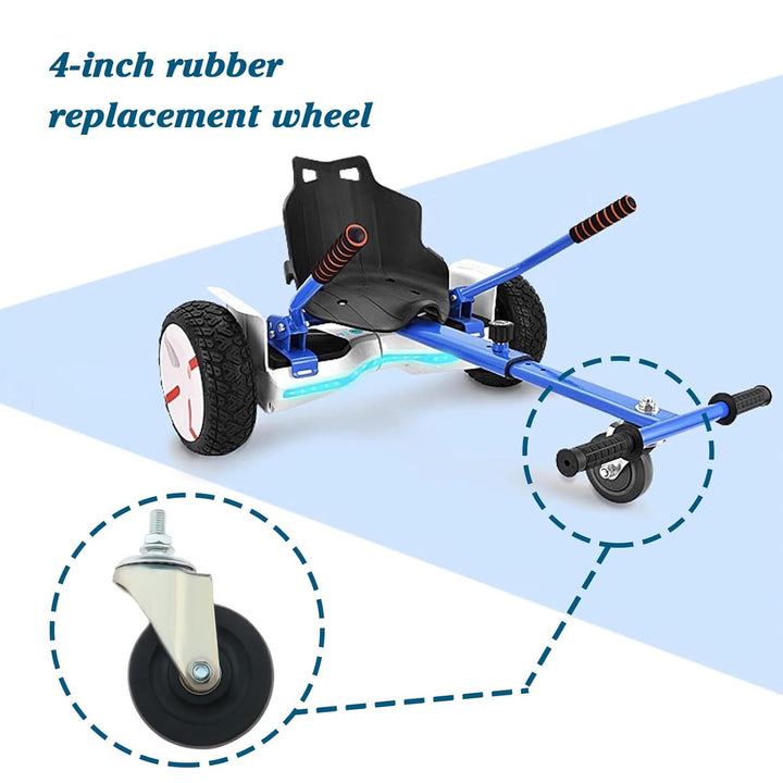 4 "Hoverkart Rad Ersatz mit Metallhalterung Hoverboard Räder Gummi Ersatzräder Roller Zubehör & Teil