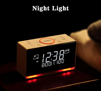iTOMA DAB Radiowecker (DAB, UKW, Uhrenradio, Wecker mit Zwei einstellbaren Weckzeiten, Snooze-Funkti