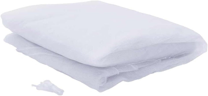 Moskitonetz für Bett 220 Mesh Weiss 56x56x220 cm langlebiges Polyester für Schlafzimmer, Outdoor, Ca