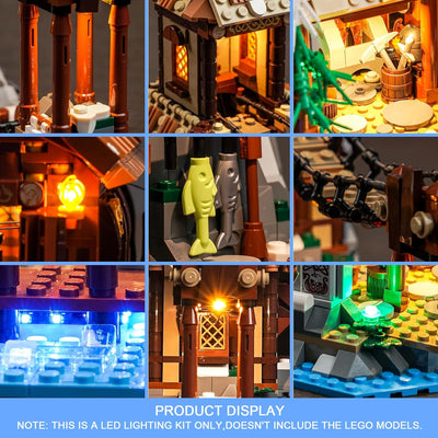 Led Licht Set für Lego Wikingerdorf, Led Beleuchtungs Set für Lego 21343 Ideas Viking Village - Nur