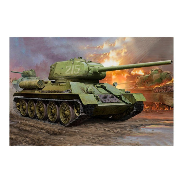 Hobby Boss 82602 Modellbausatz WWII Soviet T34/85, Grün, Schwarz, Mittel