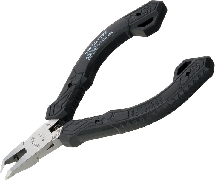 Seitenschneider mit 45 Grad abgewinkelten Backen für bündiges Schneiden von PCB Komponenten (Made in