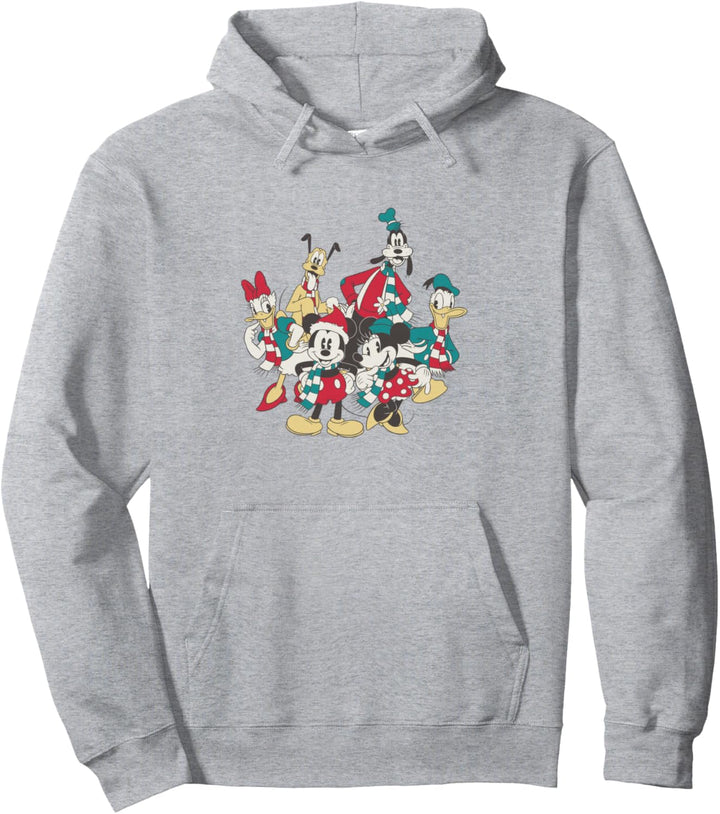 Disney Mickey And Friends Weihnachten Vintage Group Shot Pullover Hoodie