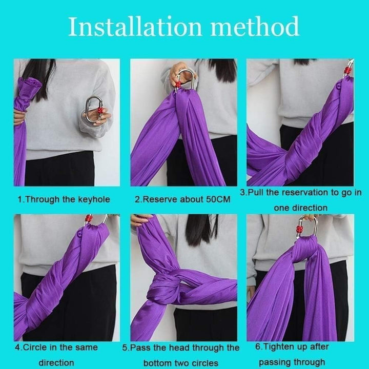 für Erwachsene Aerial Yogatuch Hängematte | Vertikaltuch | Trapez Schaukel | Yogatuch zum Aufhängen