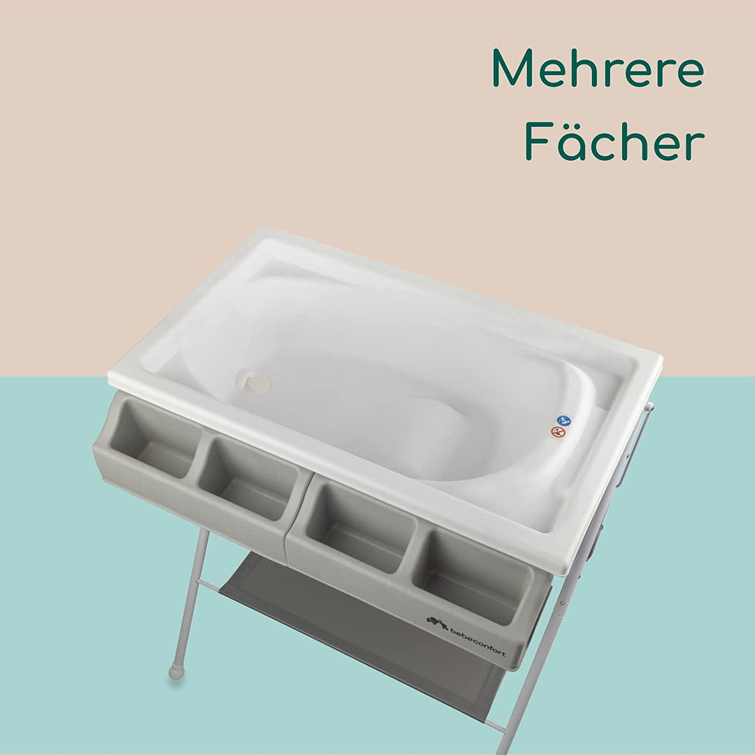 Bebeconfort Baltic Wickelauflage mit Badewanne, faltbar, kompakt, inklusiv gepolsterter Matratze, Fa