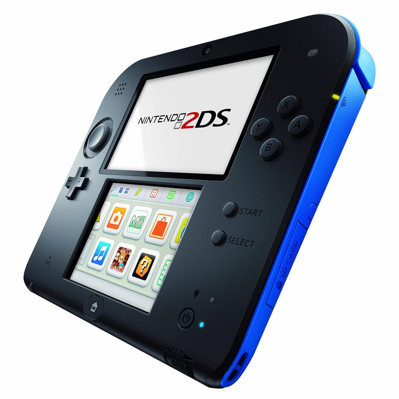 Nintendo 2DS - Konsole, schwarz/blau, schwarz/blau