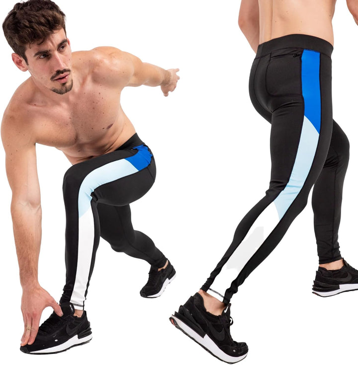 Kapow Meggings Performance PRO: Lange Sportleggings für Herren mit Kompression – Perfekt für Laufen,