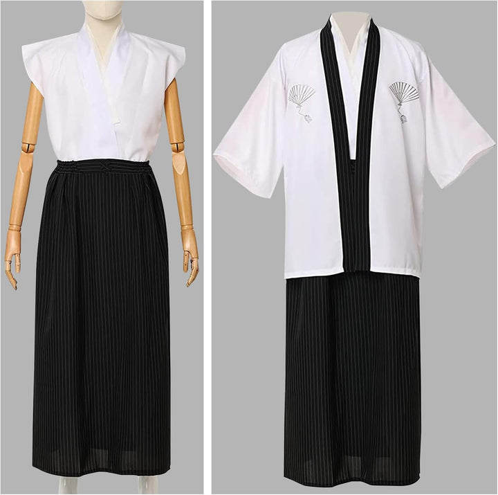 Japanischer Kimono Männer Yukata Kimono Robe Japanische Traditionelle Samurai Uniform Cosplay Kostüm