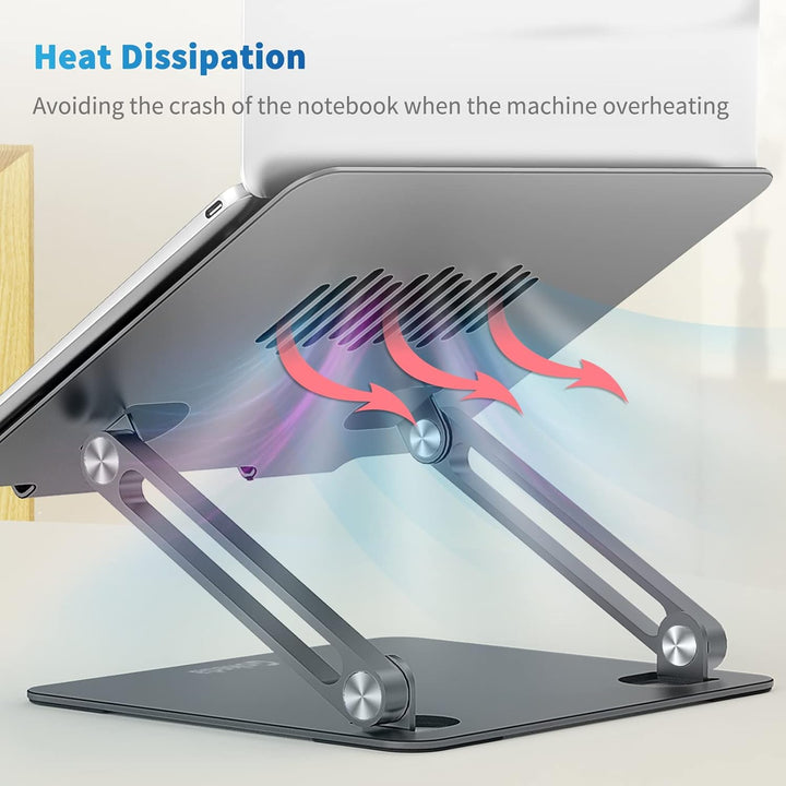 Gokeda Laptop Ständer, ergonomischer Laptopständer aus Aluminiumlegierung für den Schreibtisch, Note