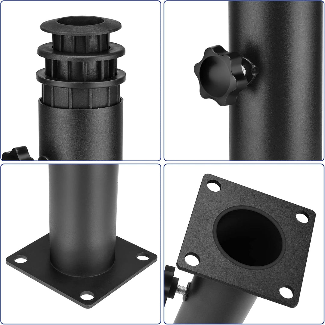 Sonnenschirm Schirmständer Standard mit 3 TLG Reduzierring (48/38/32 mm) Sonnenschirm Hülse Ständer,