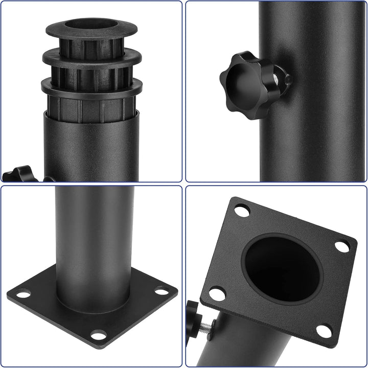 Sonnenschirm Schirmständer Standard mit 3 TLG Reduzierring (48/38/32 mm) Sonnenschirm Hülse Ständer,