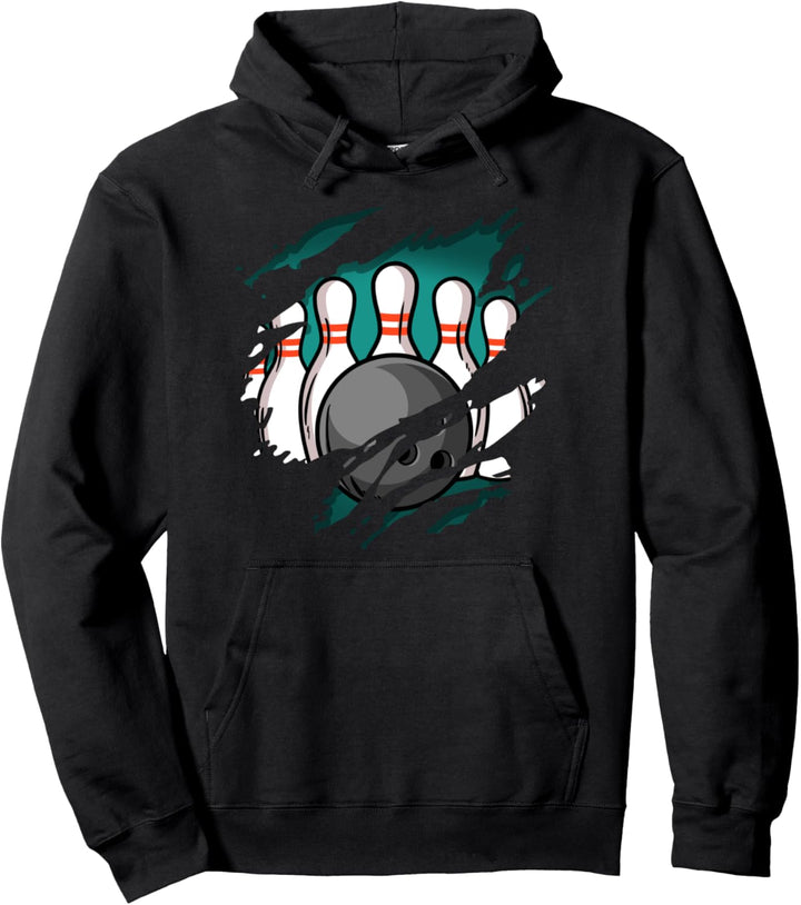 Bowling Pins - Bowlen Bowler Bowling Pullover Hoodie