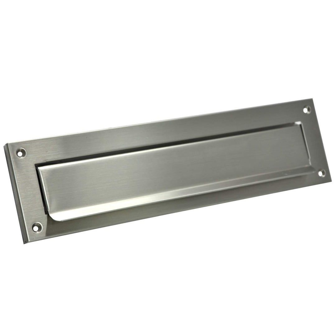 Einwurfklappe Briefeinwurf Briefklappe 100% Edelstahl 310x80 Mauerdurchwurf C4 (Edelstahl 310x80), E