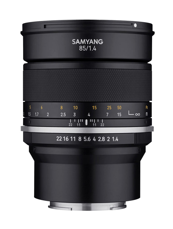 Samyang MF 85mm F1,4 MK2 MFT– Porträt Objektiv manueller Fokus Festbrennweite MFT Mount, 2. Generati