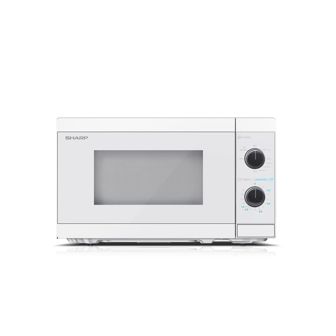 SHARP MG01EC Mikrowelle mit Grill (Mikrowelle: 800W, Grill: 1000W, 5 Leistungsstufen, Auftaufunktion