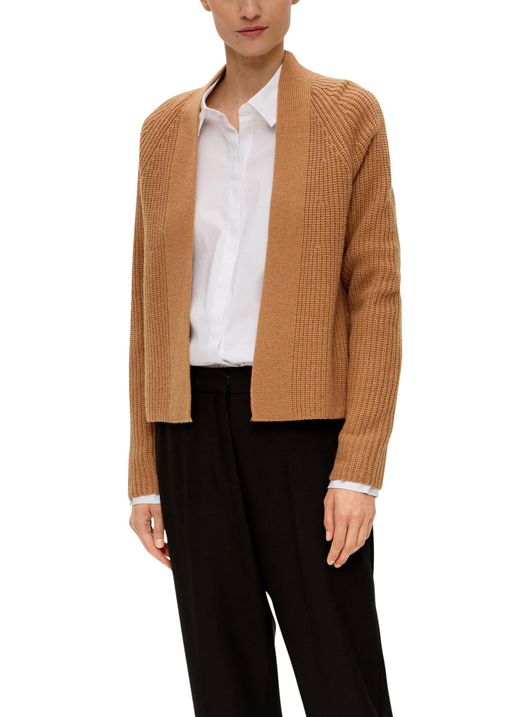 s.Oliver Kurzer Cardigan aus Wollmix 48 Braun, 48 Braun