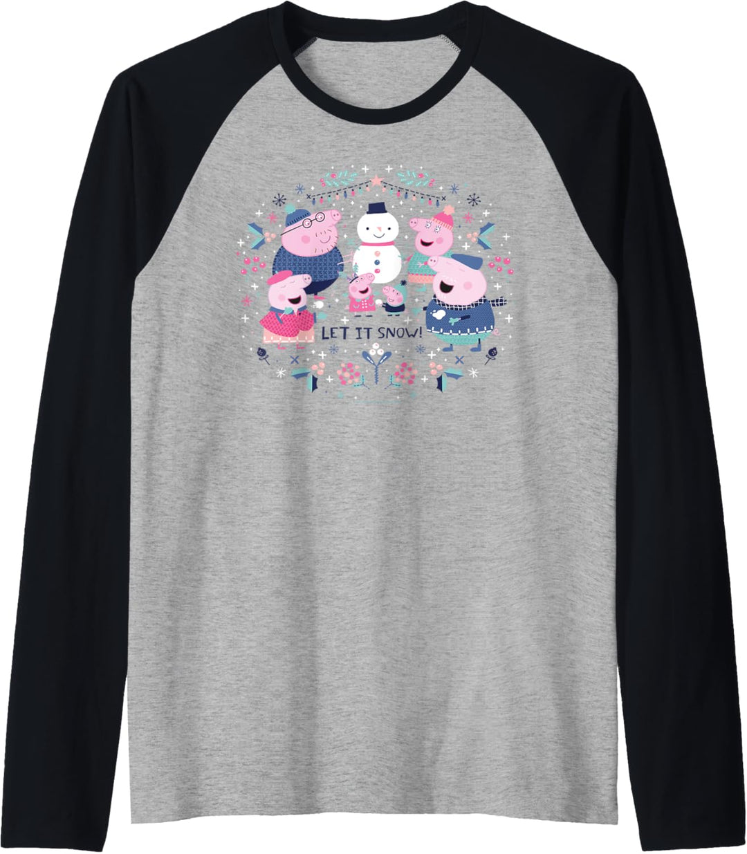 Peppa Pig Snowman Circle Raglan