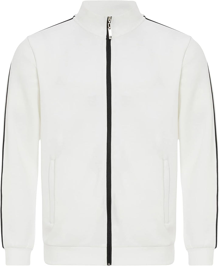 Redbridge Herren Sweatjacke mit Reissverschluss Sweatshirt Trainingsjacke S Ecru, S Ecru