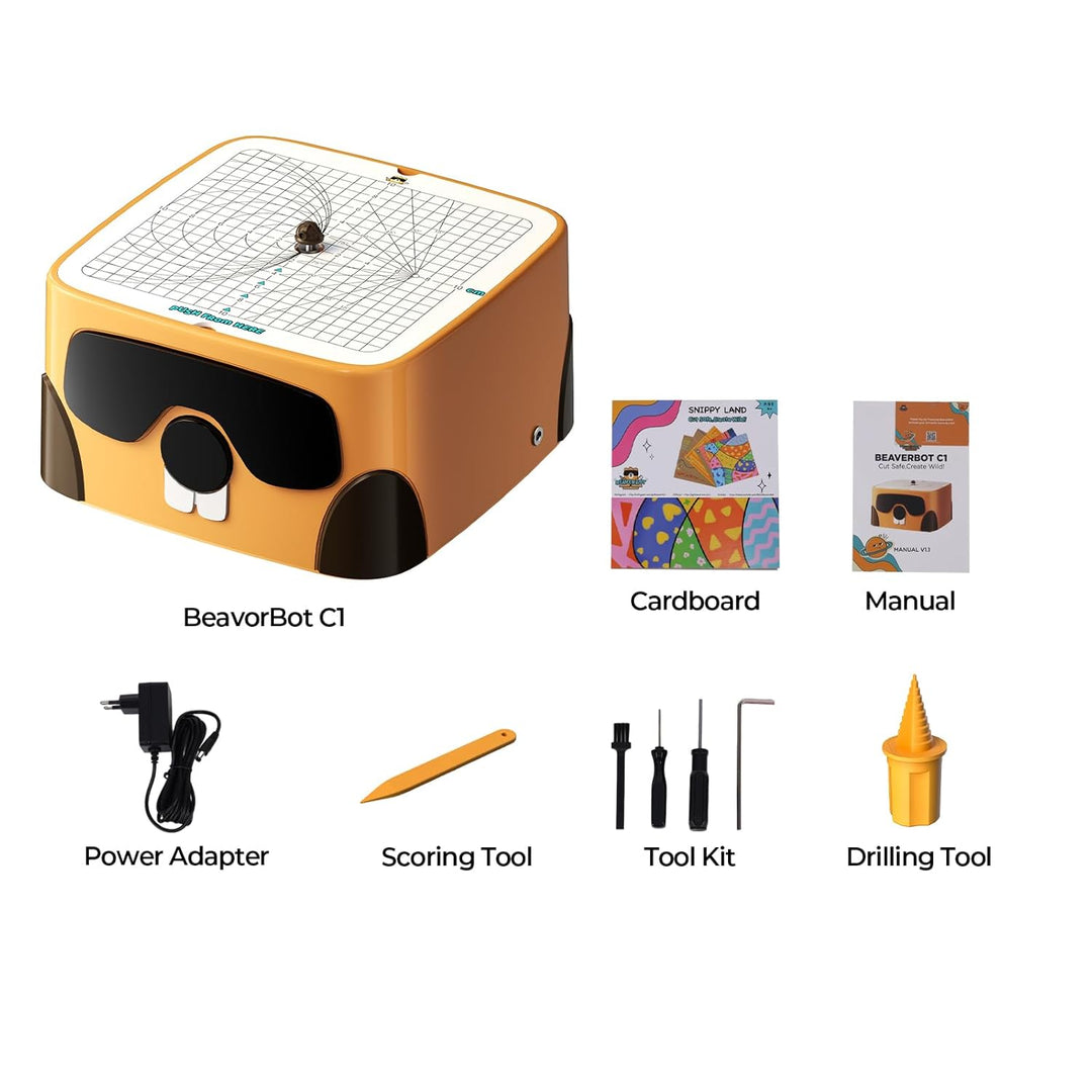 SainSmart BEAVERBOT Kartonschneider für Kinder – Sicheres DIY-Bastelset für Jungen & Mädchen ab 3 Ja
