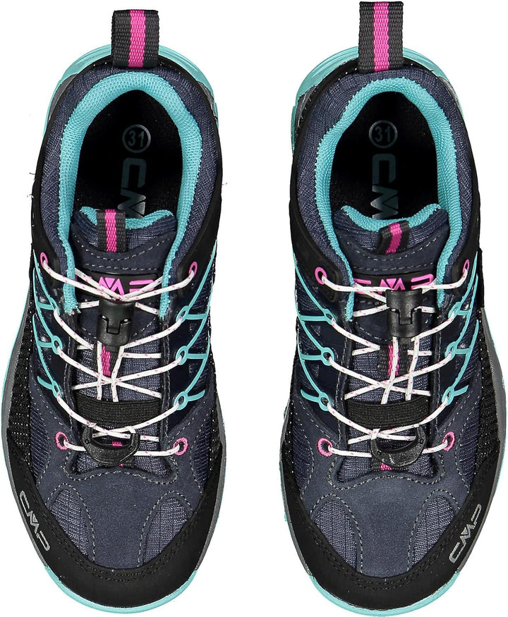 CMP Unisex Kinder Kids Rigel Low Trekking Shoes WpTrekking-Schuhe 28 EU B Blue Acqua, 28 EU B Blue A