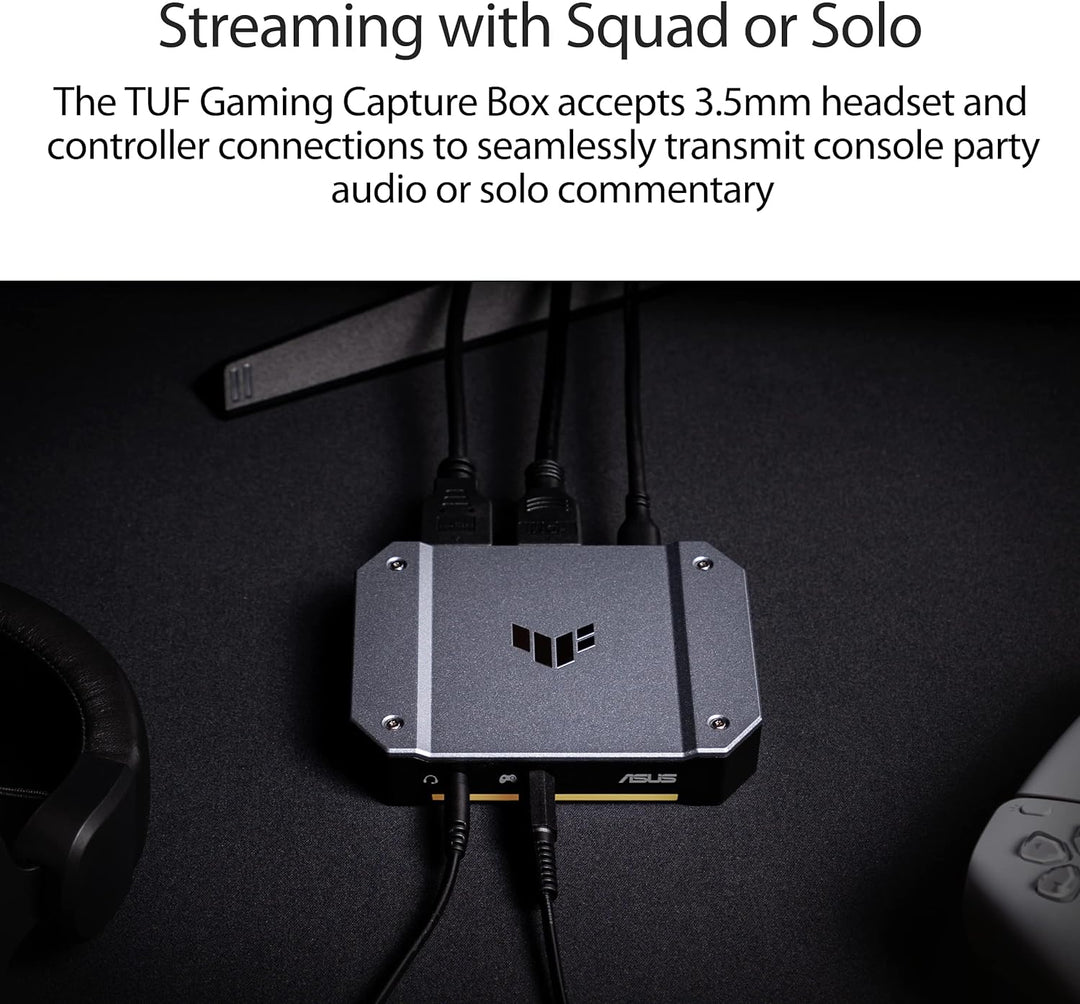 ASUS TUF Gaming Capture Box (CU4K30) Streaming Box (bis zu 4K, bis zu 240Hz, 2x 3,5mm-Anschluss, kom