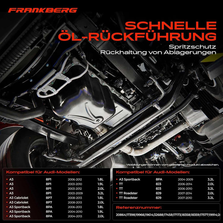 Ölwanne für Beetle Caddy III IV EOS Golf Plus Golf V VI VII J-e-t-t-a III IV P-a-s-s-a-t S-c-i-r-o-c