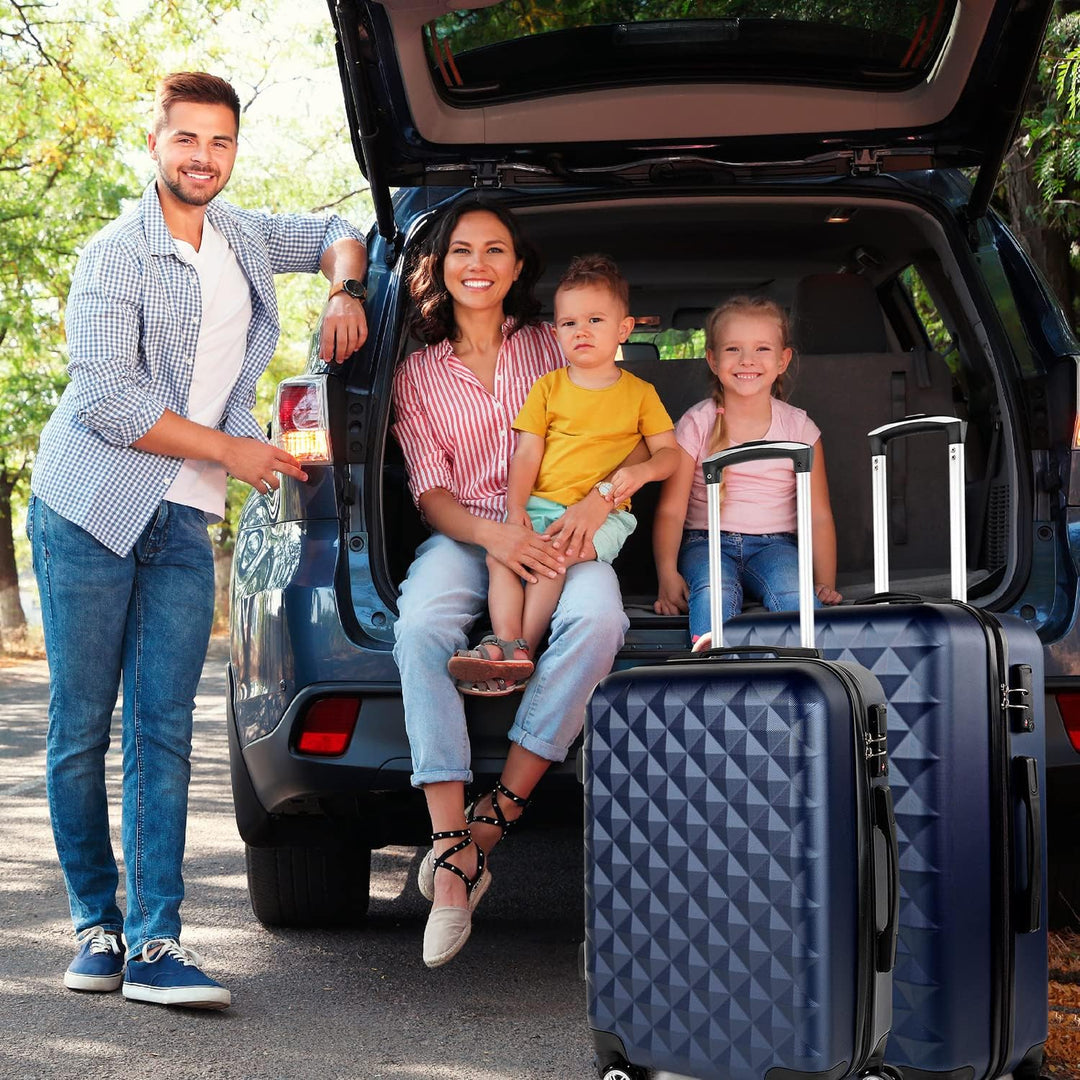ITACA - Spielkoffer 4 Räder. Reisekoffer Set. Grosser, mittlerer Koffer und Kabinenkoffer. Reisekoff