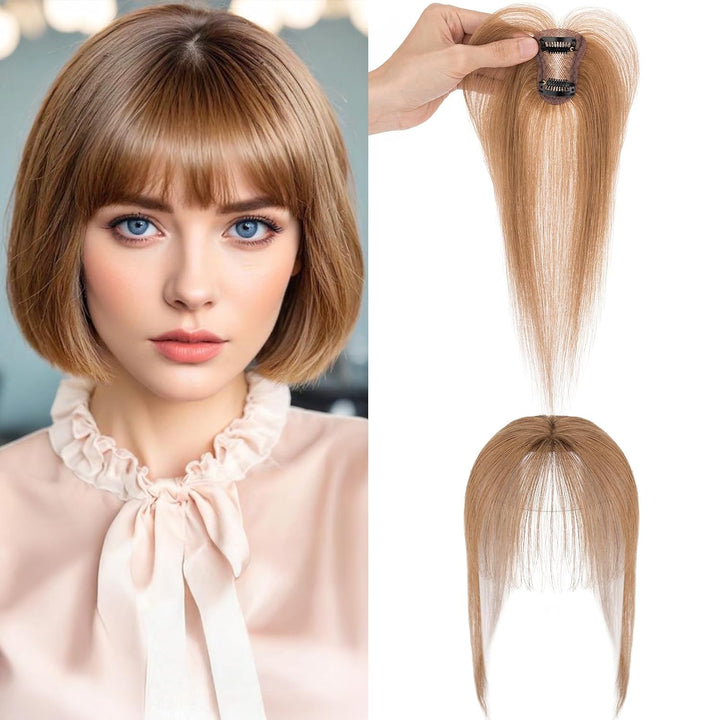 Benehair Clip in Pony Echthaar, 3D Air Pony Echthaar, 20g Clip in Bangs Echt Haar Front Fringe, 100%