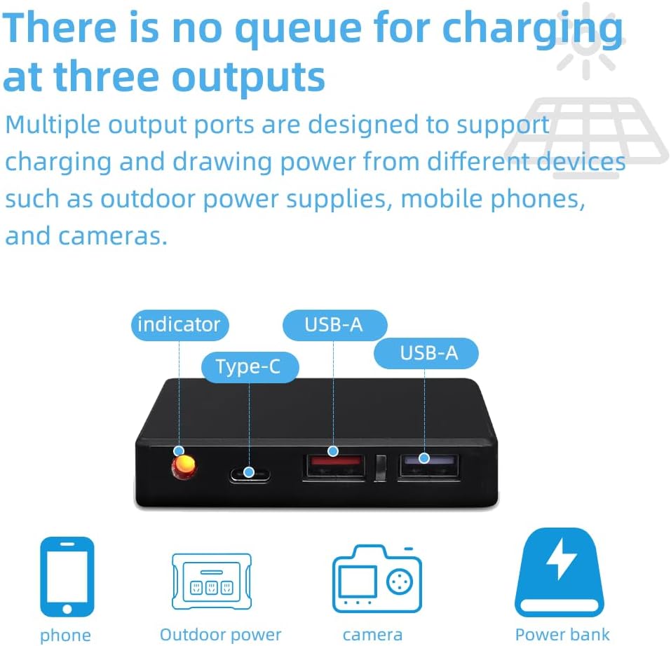 Solar Ladegerät 30W tragbares wasserdicht, IP67 faltbares Solarpanel mit USB-A nschluss, kompatibel