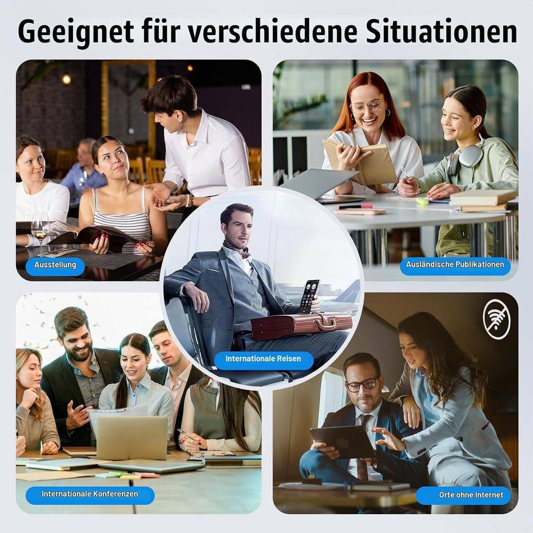 Ki Übersetzer, 19 Sprachen Sprachübersetzer Ohne Internet mit Offline Deutsch, 138 Sprachen Echtzeit