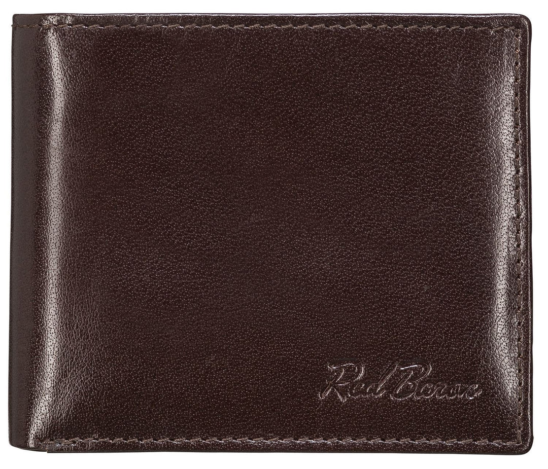 Portemonnaie Geldbörse Herren Red Baron Braun Echt Leder RB-WT-006-04