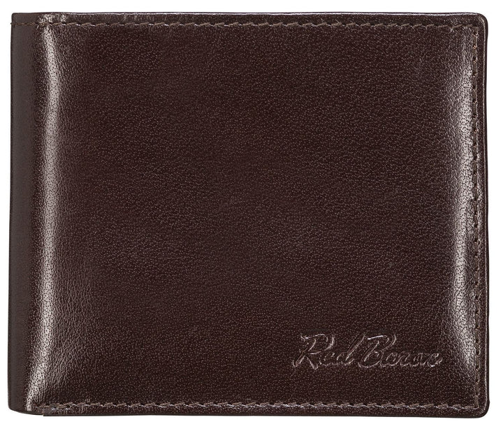 Portemonnaie Geldbörse Herren Red Baron Braun Echt Leder RB-WT-006-04