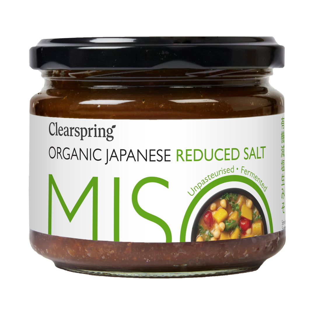 Clearspring Japanisches Bio-Salz, nicht pasteurisiert, Miso-Glas, 270 g