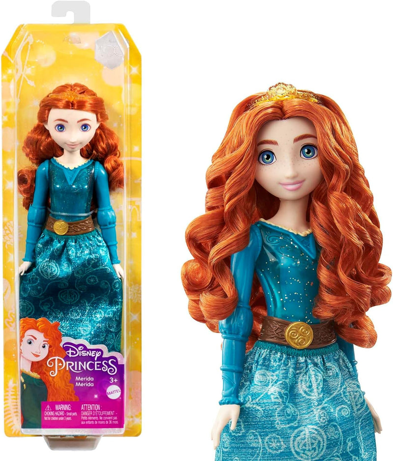 Disney Princess HPG74 - 13 Prinzessinnen-Modepuppen mit Glitzerkleidung und Accessoires, inspiriert